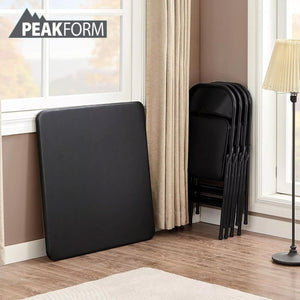 Peakform 5 Piece Folding Vinyl Tables and Chairs for Home Use and Indoor Spaces