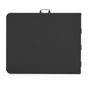 Peakform Compact Fold In Half Banquet Table for Indoor Outdoor Use, 6 Ft, Black