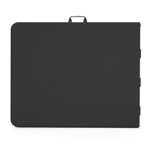 Peakform Compact Fold In Half Banquet Table for Indoor Outdoor Use, 6 Ft, Black