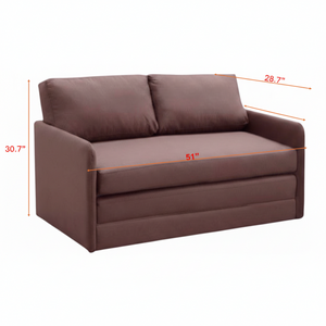 Container Furniture Direct Kathy Collection Modern Contemporary Fabric Upholstered Livingroom Loveseat Sleeper