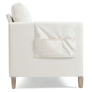 Comfortable Solid Wood Three-Seater Sofa