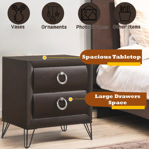 Tablita Dark Merlot Finish Nightstand