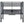 Ranier - Full Workstation Loft Bed, Full Length Desk, Safety Rails And Storage Shelves - Black