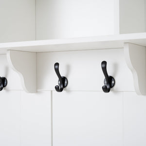 49.6" 5-in-1 Hall Tree with Bench, Shoe Storage & Cabinets