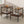 Modern Rectangle End Table (Set of 2) With Tempered Glass Tabletop And Layer - Brown