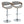 Curvo - Mid Century Modern Adjustable Barstool With Swivel With Rounded T Footrest (Set of 2)