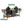 Outdoor Grill Cart For 2 Big Egg - Black / Silver