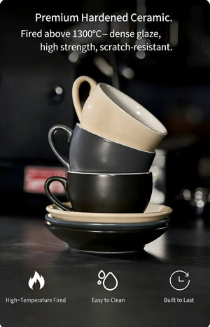 Best Latte Art Cup for Home Baristas - Sawada Style Wide-Mouth Ceramic 300ml Under $11