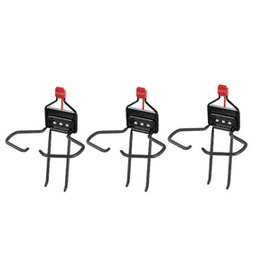Rubbermaid Storage Shed Space Saving Large Mounted Power Tool Holder (3 Pack)
