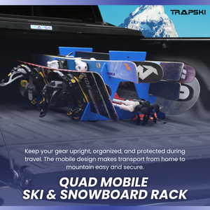 TRAPSKI QUAD Wide Stance Snowboard Rack - TRAPSKI