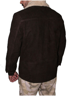 Stylish Brown Suede soft leather jacket