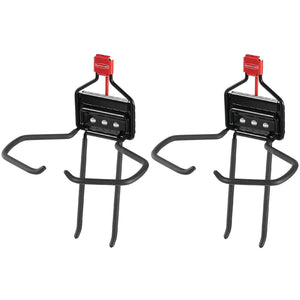 Rubbermaid Storage Shed Space Saving Large Mounted Power Tool Holder (2 Pack)