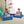 4 Pieces Convertible Kids Couch Set with 2 Folding Mats-Yellow
