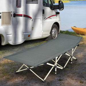28.5 Inch Extra Wide Sleeping Cot for Adults with Carry Bag-Green
