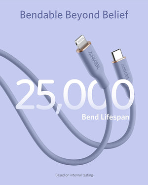 Anker <b>641</b> USB-C to Lightning Cable (Flow, 3 ft Silicone) - TRAPSKI