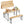 3-Piece Folding Picnic Table with Benches Fir Wood Portable Bear Camping SET