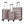 3-Piece Hardside Luggage Set 20/24/28 Inch Lightweight Hardside Suitcases