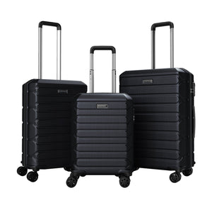 3-Piece Hardside Luggage Set Lightweight Hardside Suitcases with 8-Spinner Wheels