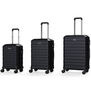 3-Piece Hardside Luggage Set Lightweight Hardside Suitcases with 8-Spinner Wheels