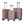 3-Piece Hardside Luggage Set Lightweight Hardside Suitcases with 8-Spinner Wheels