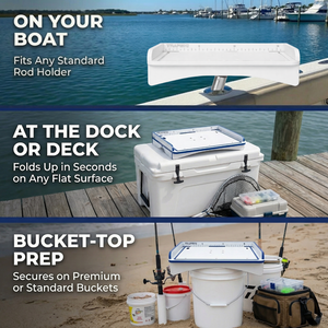 bucket ice fishing rod holder Eskimo Caddy Turn your bucket into an even more useful tool on the ice with the Eskimo Bucket Caddy Ice Fishing SOLUTION for Rod