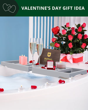 Bathtub Caddy Tray, Gray