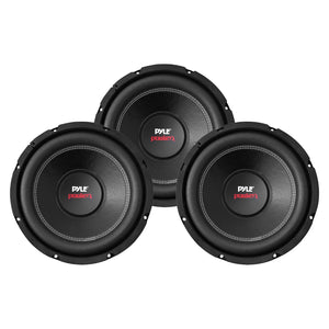 Pyle PLPW15D 15-inch 2000 Watt 4-Ohm DVC Power Car Audio Subwoofer (3 Pack)