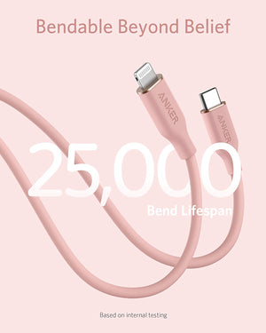 Anker <b>641</b> USB-C to Lightning Cable (Flow, 3 ft Silicone) - TRAPSKI