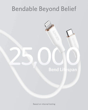 Anker <b>641</b> USB-C to Lightning Cable (Flow, 3 ft Silicone) - TRAPSKI