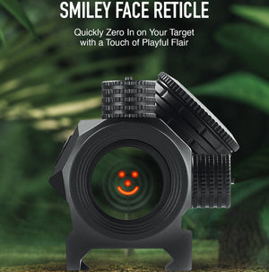 2MOA Red Dot Sight, Smiley Face Reticle