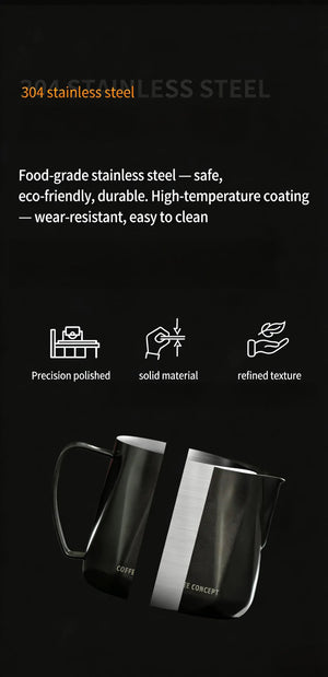 Best Geometric Milk Pitcher for Latte Art - Diamond Faceted 350ml/600ml