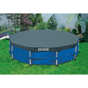 Intex Pool Filter (6 Pack) with Intex 10-Foot Round Above Ground Pool Cover