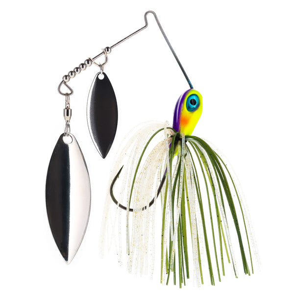 Reaction Tackle Spinnerbaits – 3-Pack, Double Willow, Ideal for Bass, Pike, and More!