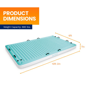 Intex Water Lounge 10 Foot x 6 Foot Oversized Lake/Beach Float Platform Pad