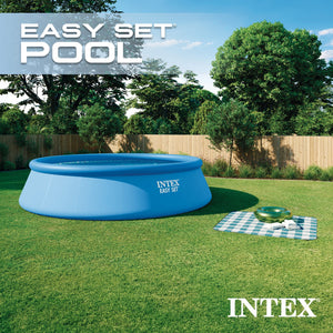 Round Above Ground Swimming Pool Set w/ Cleaning Maintenance Swimming Pool Kit