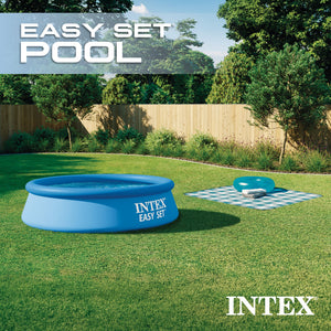 Intex 28106EH 8' x 24" Easy Set Inflatable Ring Round Swimming Pool, Blue
