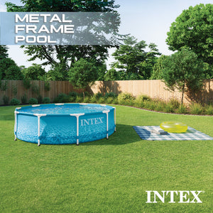 Intex 28206EH 10' x 30" Above Ground Steel Metal Frame Beachside Swimming Pool