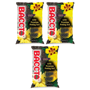 Michigan Peat 1440 Baccto Lite Premium Outdoor Potting Soil, 40 Quart (3 Pack)