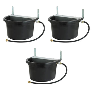 Little Giant 4 Gal. Float Controlled Waterer Livestock Water Trough (3 Pack)