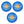 Solar Sun Rings UV Resistant Pool Spa Heater Circular Solar Cover, Blue (3 Pack)