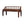 Artisan Furniture Solid Wood Bordeaux Leather Bench
