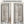 Semi Frameless Pivot Hinged Shower Door, Reversible Design