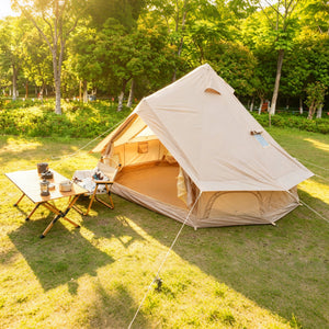 Oxford Bell Tent 13.1FT with Stove Jack for Family Camping