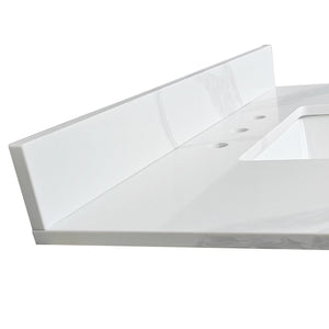 37-Inch Quartz Bathroom Vanity Top