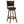 Swivel Stool With Upholstered Seat (Set of 2) - Black / Brown