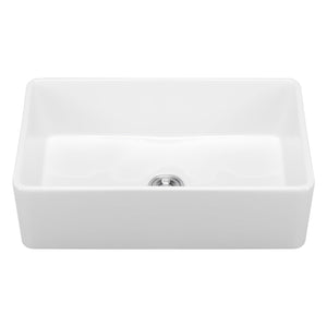 33.5x20 in Farmhouse Sink Undermount Kitchen Single Bowl Basin Fireclay