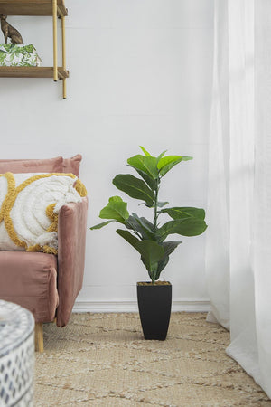 20x16x35" Artificial Fiddle-Leaf Fig Potted Plant