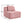 Armless Sofa With Pillow - Pink