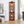 Corner Curio Cabinet With Lights, Adjustable Shelves, Mirrored Back - Walnut
