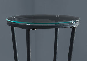 Accent Side Table, Plant Stand, Round, Contemporary & Modern - Black